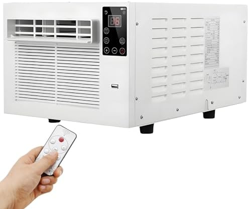 GENERIC AC Portable Avec Moustiquaire, 38dB Déshumidificateur Silencieux Pour La Tente De Dortoir De Chambre à Coucher, Compact 1100W Refroidit Les Petits Espaces Rapidement, Unité De Climatiseur De Voyage Fa