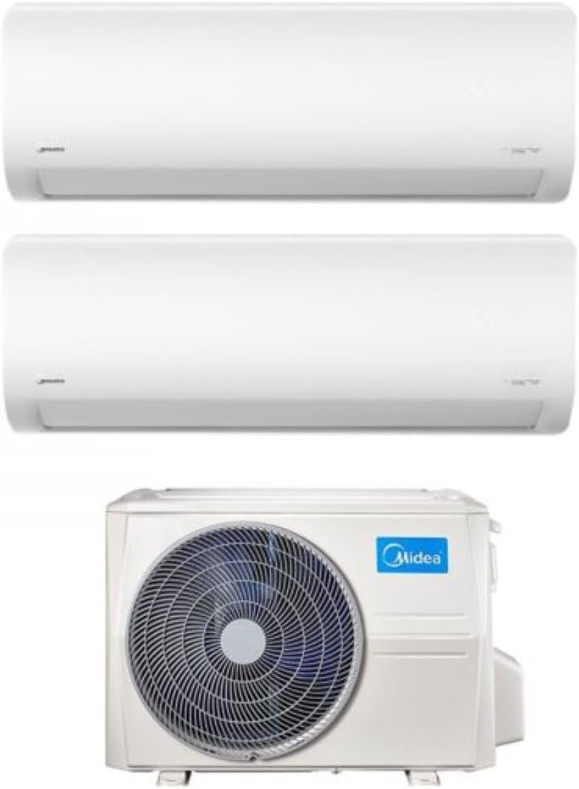 Climatiseur Dual 9+12 MIDEA EXTREME PRO WI FI Inclus Externe 18HFN8-Q Classe A++A+