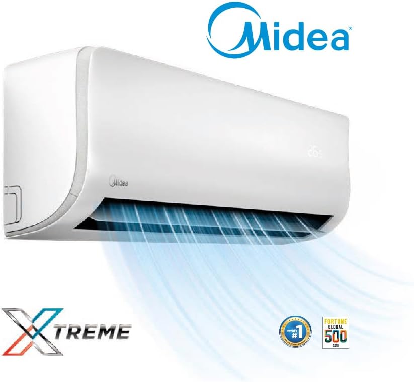 Mono 12000 BTU MIDEA EXTREME PRO Green GAZ R-32 Full DC Inverter A++A+ WI FI Inclus Et Lampe LED Intégrée