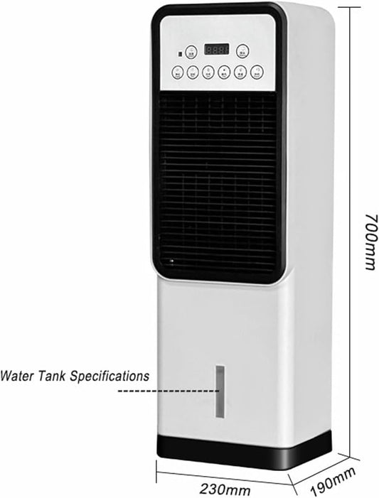 GENERIC Ventilateur De Tour De Refroidisseur D'air évaporatif Portable Avec Des Glaçons Et Un Grand Réservoir D'eau, Ventilateur De Refroidissement Chaud Et Froid 4 En 1 Avec Télécommande Intelligente, Minute