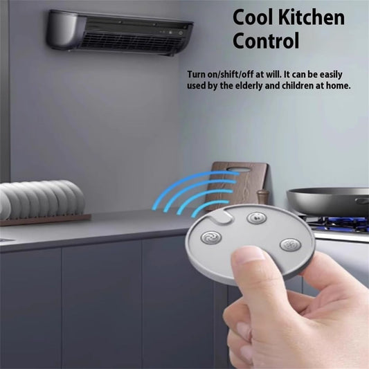 10s Ventilateur De Refroidissement Instantané Pas De Support De Forage, Refroidisseur à Courant Alternatif Portable De Charge Sans Fil Avec Brouillard De Glace Pour Le Mur De Chambre De Cuisine Ou L'u
