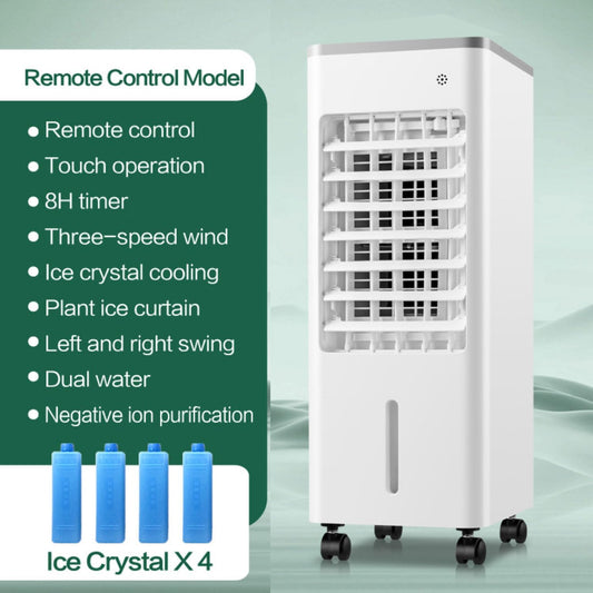 GENERIC Climatiseur Portable 3 En 1 Unité De Climatisation Avec 3 Vitesses 90°Oscillant 8H Minuterie 9LTank Refroidisseur D'air évaporatif Avec Ventilateur De Refroidissement à Distance Humidificateur Pour La