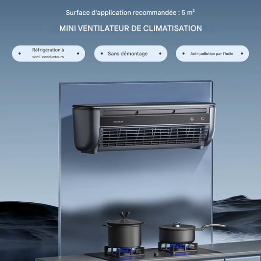 Ventilateur Rafraîchissant Ac Pour Pièce, Ventilateur D'Air Frais Pour Chambre, Ventilateur Multifonction 3 Vitesses Recharge Sans Fil Pour Intérieur Extérieur Maison Bureau Voyage
