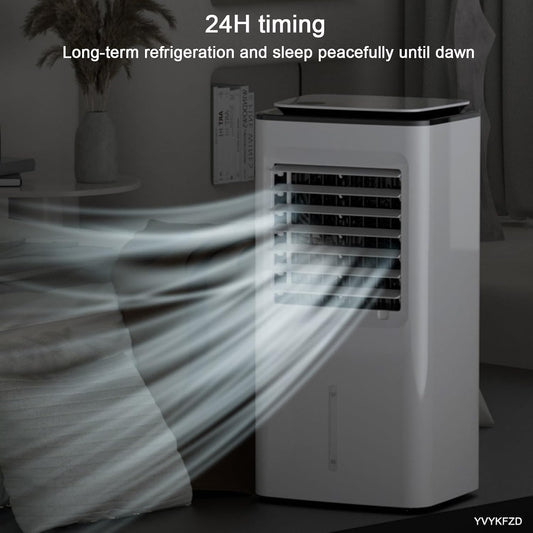 YVYKFZD Climatiseur Portable 3 En 1, Refroidisseur D'air Par Évaporation 15L Avec Télécommande, Ventilateur Climatiseur À Réglage De Vitesse À 3 Positions, Minuterie 24 Heures, Pour Bureau À Domicile