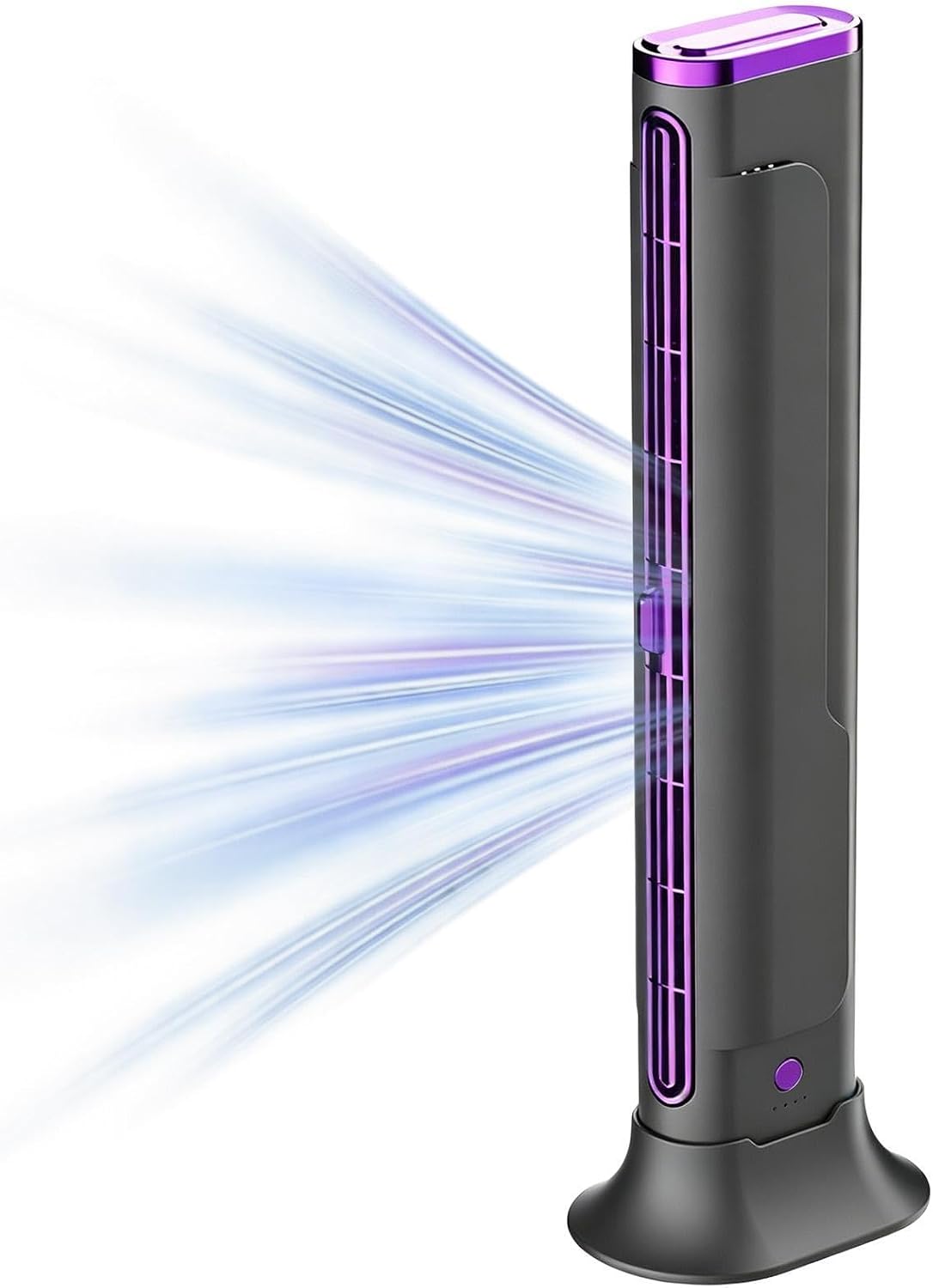Petit Climatiseur Portable | Mini Tour Sans Pales Rechargeable Par USB | Ventilateur Climatiseur - Pour Bureau Extérieur Intérieur Voyage Camping-Car Garage Atelier Dortoir Cuisine
