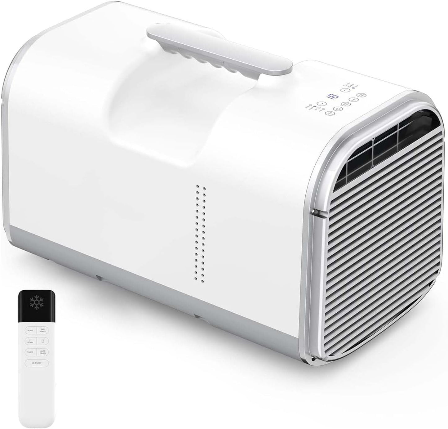 Mini Climatiseur Portable, 5100 BTU Refroidit à 16C Pour Les Chambres De 108 Pieds Carrés.Conception Légère Avec Télécommande, Faible Bruit, Aucun Drainage Nécessaire.Idéal Pour Le Camping, VR, Chambr