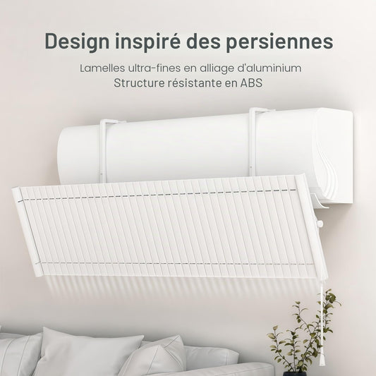 Déflecteur Climatiseur Universel,Déflecteur Réglable Pour Climatiseur Métal Pare Brise Air Conditionné Anti Direct Blowing Déflecteur Bouclier De Climatiseur Froid Pour La Maison