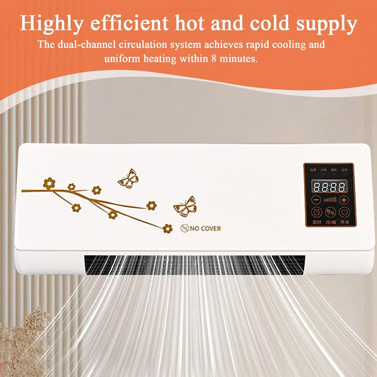 Climatiseur Murale Sans Gain | Climatiseur Portable - Climatisation Et Chauffage Avec Télécommande Minuteur 24 Heures Pour Chambre Appartement Salon Camping Salle De Bain Voiture Maison