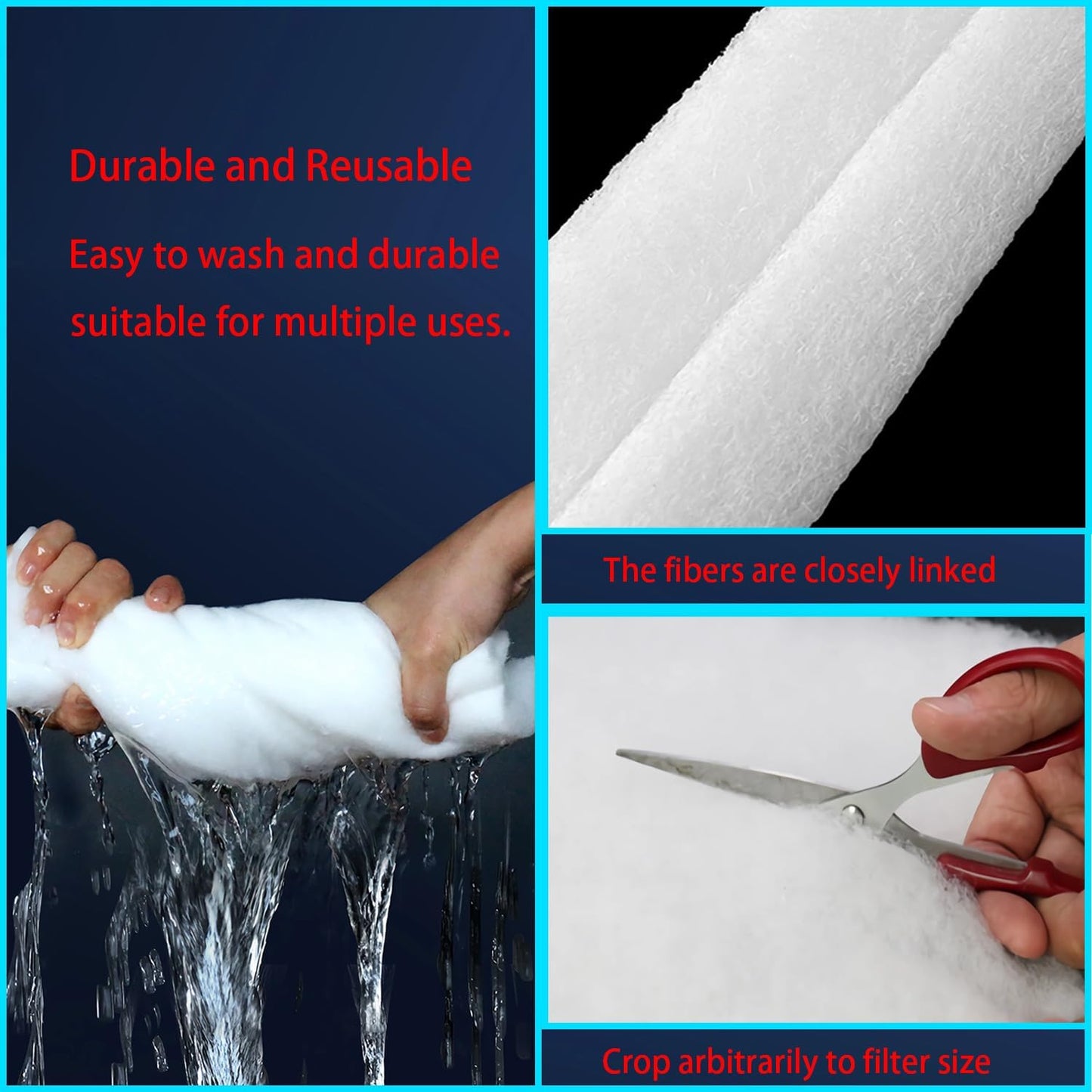 Filtre Pour Climatisation Gainable 50 X 60cm à Découper - Convient Aux Conduits De Climatisation Industrielle - G4 Anti-Poussière 1pcs (50 * 60cm)