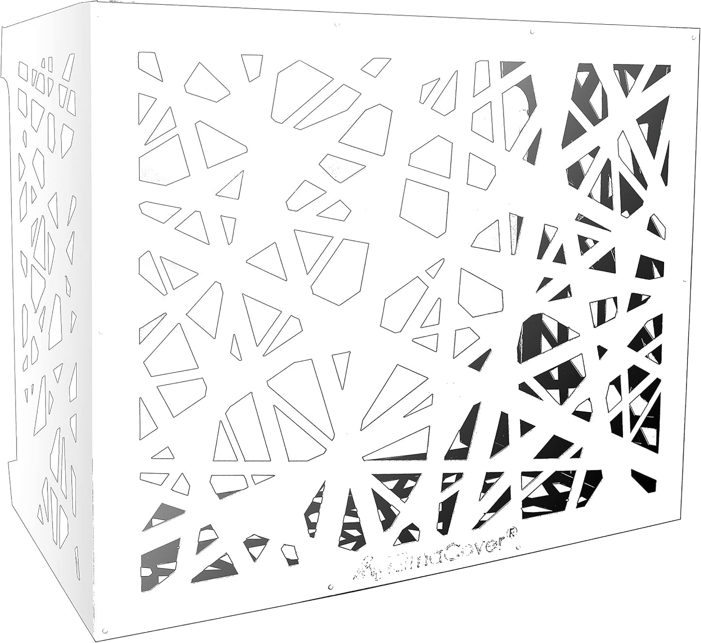 Cache Moteur Climatiseur Extérieur Klima Cover Glam Blanc L96 X P52 X H82