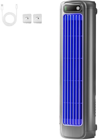  Ventilateur De Refroidisseur D'air Rechargeable USB 3 Vitesses, Unité De Climatisation De Bureau Portable Pour Le Bureau De Chambre à Coucher, Dispositif De Refroidissement Mural Silencieux Avec La Du