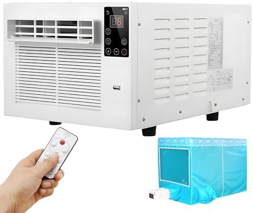 GENERIC AC Portable Avec Moustiquaire, 38dB Déshumidificateur Silencieux Pour La Tente De Dortoir De Chambre à Coucher, Compact 1100W Refroidit Les Petits Espaces Rapidement, Unité De Climatiseur De Voyage Fa