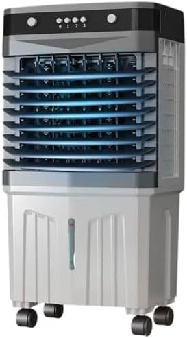 GENERIC 1200CFM Refroidisseur D'air Par évaporation, Refroidisseur De Marais Portable Avec 3 Vitesses Et Minuterie 12H, Ventilateur De Refroidissement Oscillant Automatique Pour Le Garage De Patio De Chambre