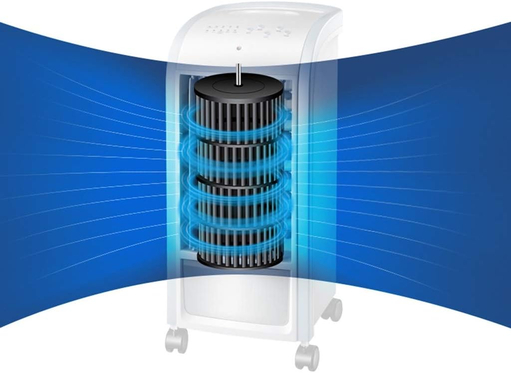  Ventilateur De Climatiseur Portable, Refroidisseur D'air Spatial Sans Lame Avec Télécommande De Bureau, Ultra Silencieux, Simple Refroidissement Pour Unité De Climatisation De Chambre à Coucher, Vent