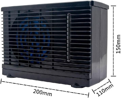  Baceyong Climatiseur De Voiture à 2 Vitesses - Ventilateur De Bureau Portable - 12 V - Climatiseur à Domicile - 2 Vitesses - Ventilateur De Bureau Portable - 12 V