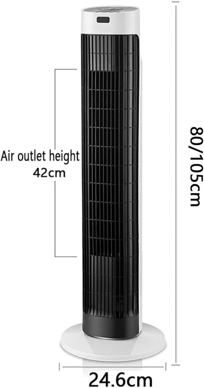 GENERIC Refroidisseur D'air Sans Lame De Ventilateur De Tour Avec Télécommande, 80 Oscillation, 7H Minuterie, Unité De Refroidissement Par évaporation Portable Silencieuse Pour Bureau De Chambre à Coucher, éc