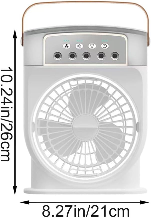  Climatiseur Portable, Ventilateur De Bureau Portable Avec 3 Vitesses De Fonctionnement Pour Bureau, Chambre, Dortoir