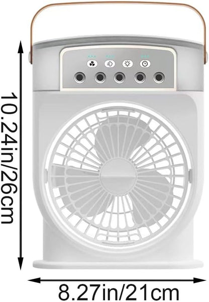  Climatiseur Portable, Ventilateur De Bureau Portable Avec 3 Vitesses De Fonctionnement Pour Bureau, Chambre, Dortoir