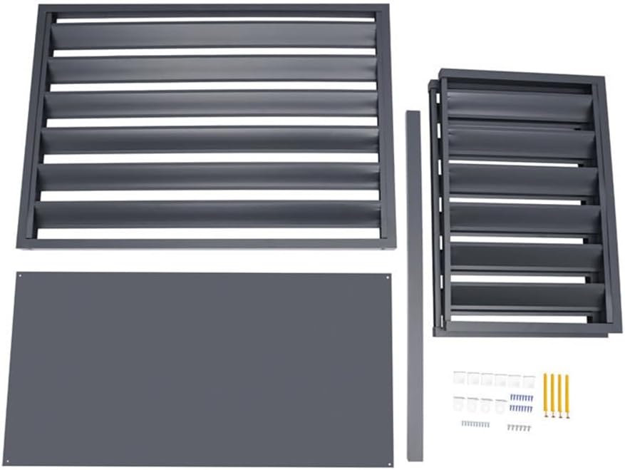  Couvercle De Condensateur CA En Aluminium Résistant Aux Intempéries – Protection Robuste Pour Climatiseurs Extérieurs Divisés