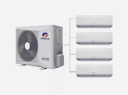 GENERIC 42000BTU Ductless Multi 24k Zones Mini Split Climatiseur Et Chauffage – 2 Zones