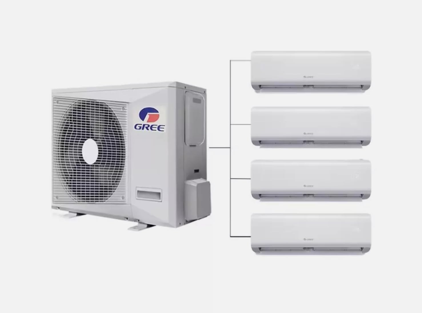 GENERIC Onduleur Solaire 42000BTU Multi 9K + 9K + 12K + 18K Zones Split Climatiseur Et Chauffage