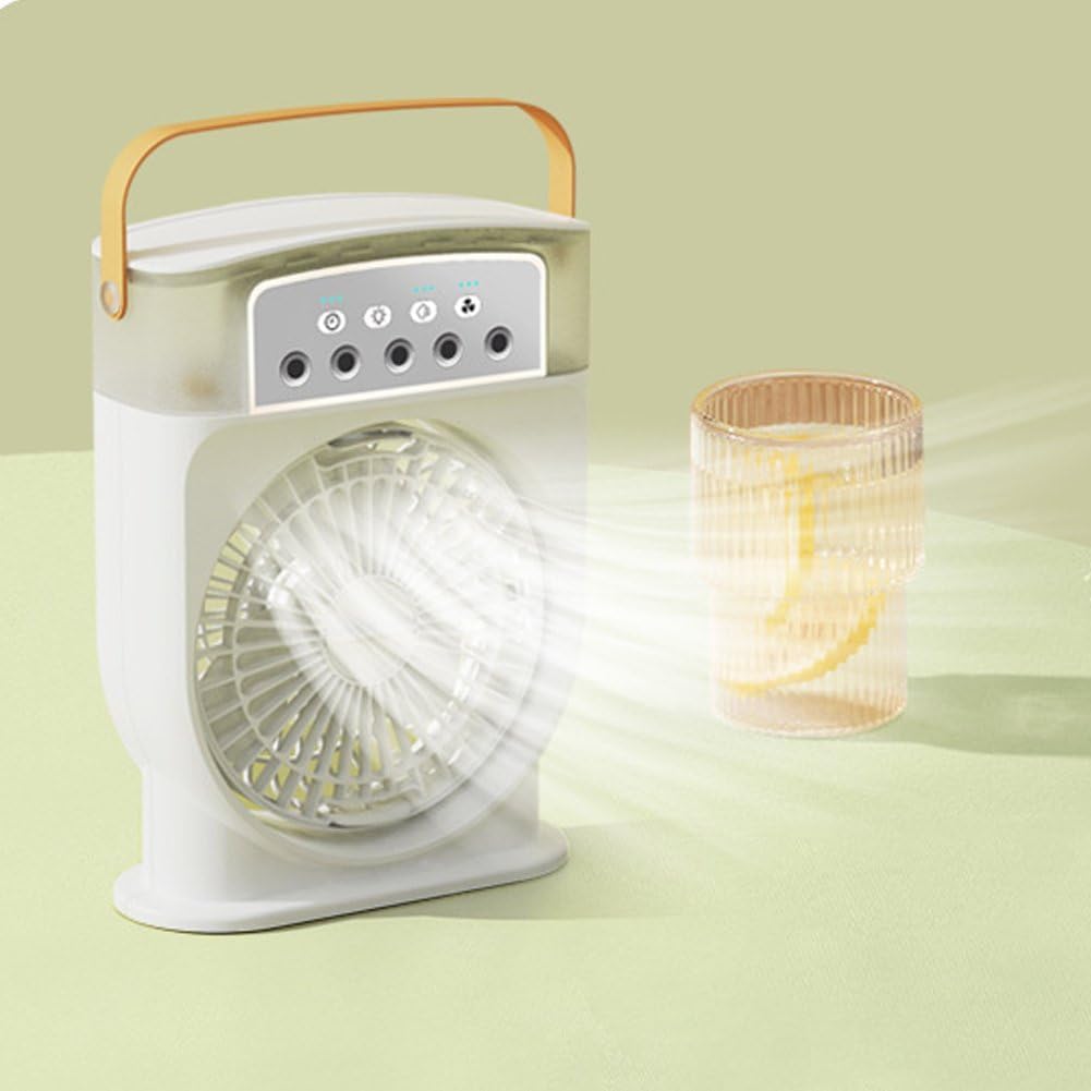  Climatiseur Portable, Ventilateur De Bureau Portable Avec 3 Vitesses De Fonctionnement Pour Bureau, Chambre, Dortoir