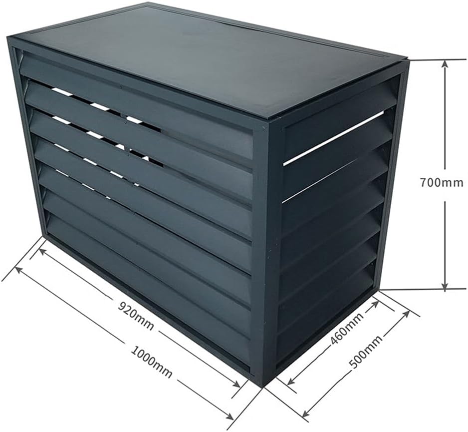  Couvercle De Condensateur CA En Aluminium Résistant Aux Intempéries – Protection Robuste Pour Climatiseurs Extérieurs Divisés