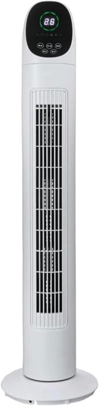  Ventilateur De Tour Avec Télécommande, 3 Vitesses, 7.5H Minuterie, 80° Oscillant Bladeless Design Pour Chambre à Coucher, Bureau, Fonctionnement Silencieux Sans Danger Pour Les Enfants