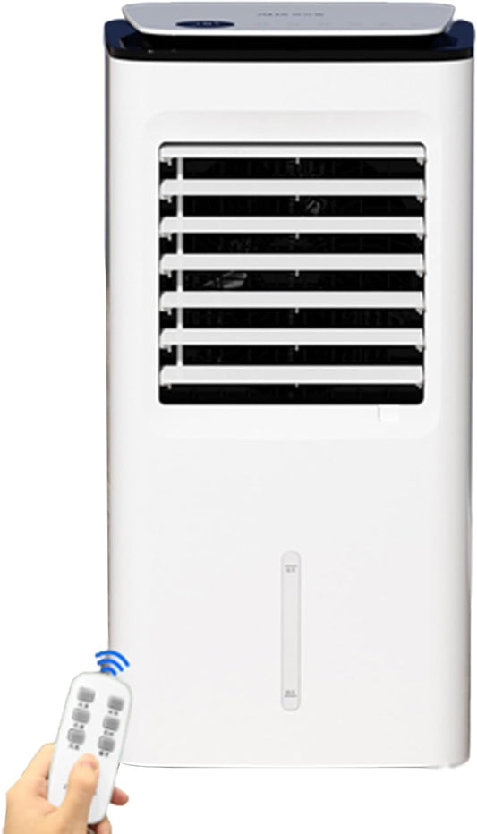  YVYKFZD Climatiseur Portable 3 En 1, Refroidisseur D'air Par Évaporation 15L Avec Télécommande, Ventilateur Climatiseur À Réglage De Vitesse À 3 Positions, Minuterie 24 Heures, Pour Bureau À Domicile