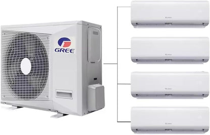GENERIC 36000BTU Climatiseur Et Chauffage Sans Conduit Multi 9K Zones Mini Split – 4 Zones