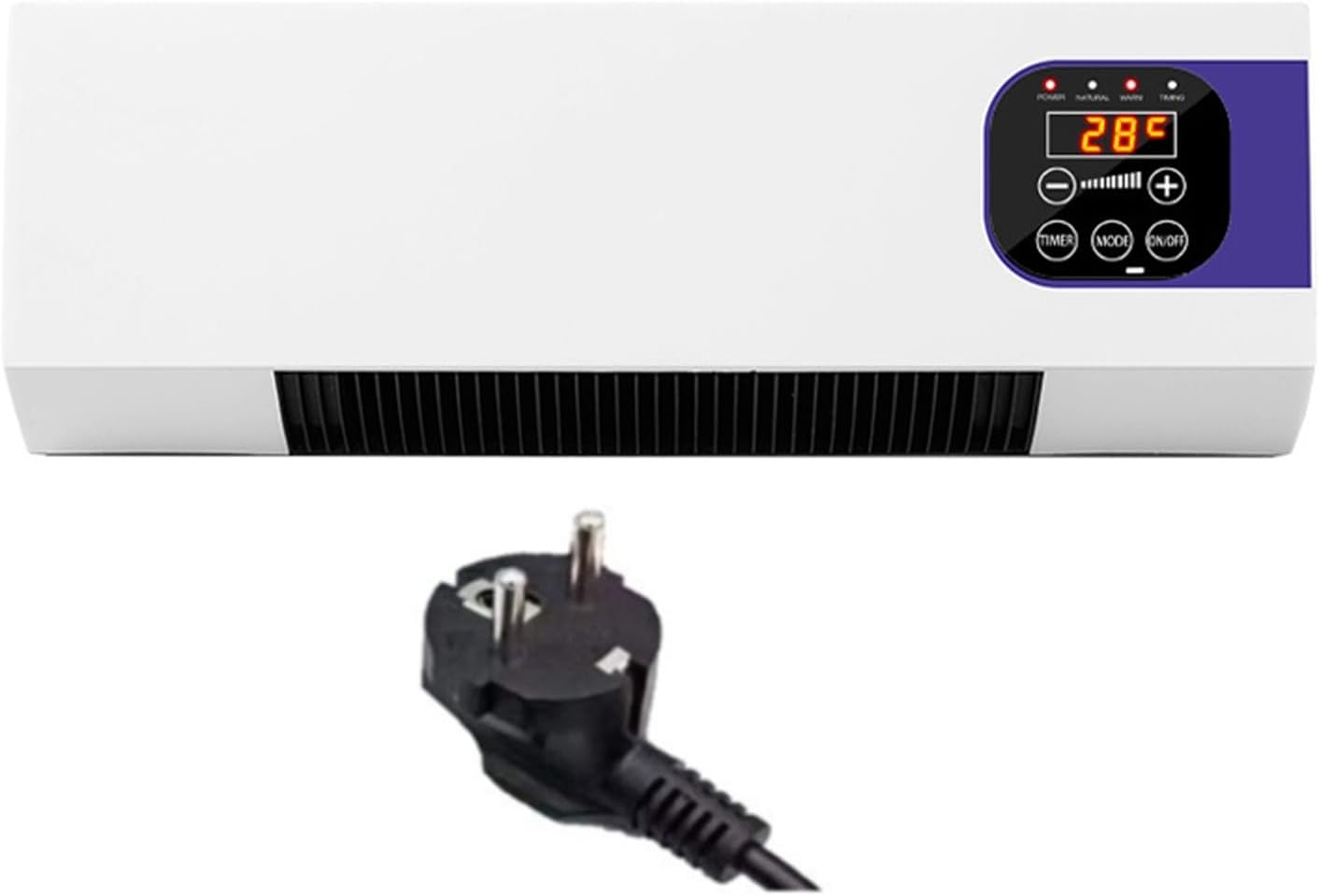 Générique Mini Climatiseur Mural Avec Télécommande - Unité De Refroidissement Portable Pour Chambre à Coucher, Salon Et Bureau - Design Compact