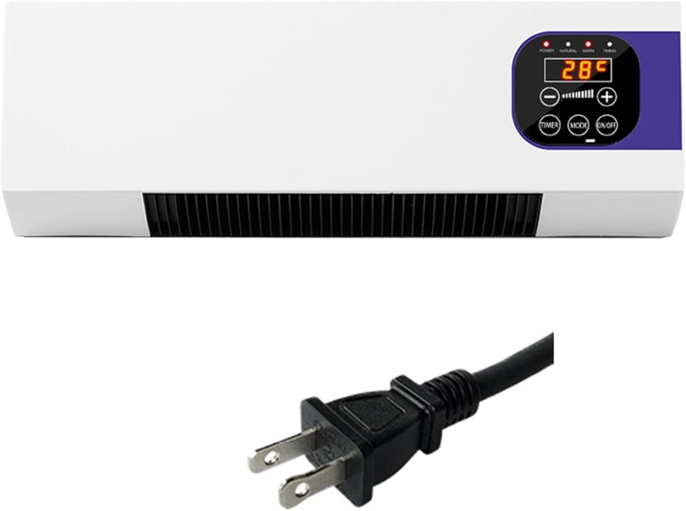  Générique Mini Climatiseur Mural Avec Télécommande - Unité De Refroidissement Portable Pour Chambre à Coucher, Salon Et Bureau - Design Compact