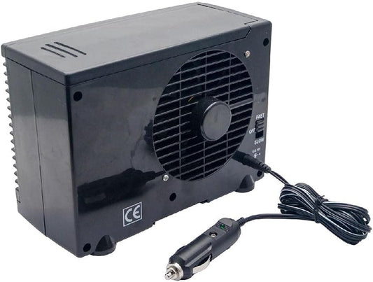  Baceyong Climatiseur De Voiture à 2 Vitesses - Ventilateur De Bureau Portable - 12 V - Climatiseur à Domicile - 2 Vitesses - Ventilateur De Bureau Portable - 12 V