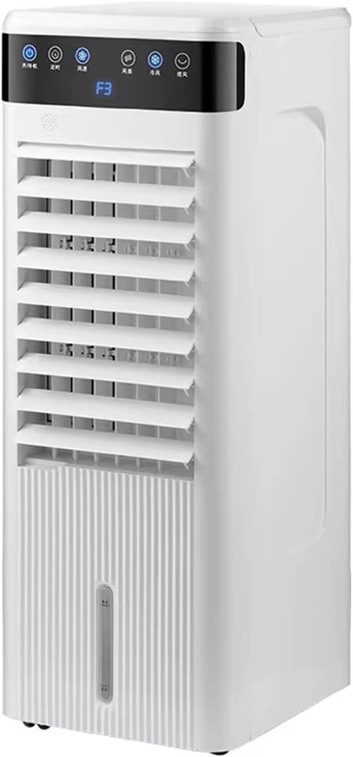  JATIBOSH Ventilateur De Refroidissement De Climatiseurs Portables Avec Refroidissement Sans Drainage 3 Vitesses Plus Grand Réservoir 46dB Silent 12h Timer Air Cooler Avec Ice Box Cooling AC Unit.