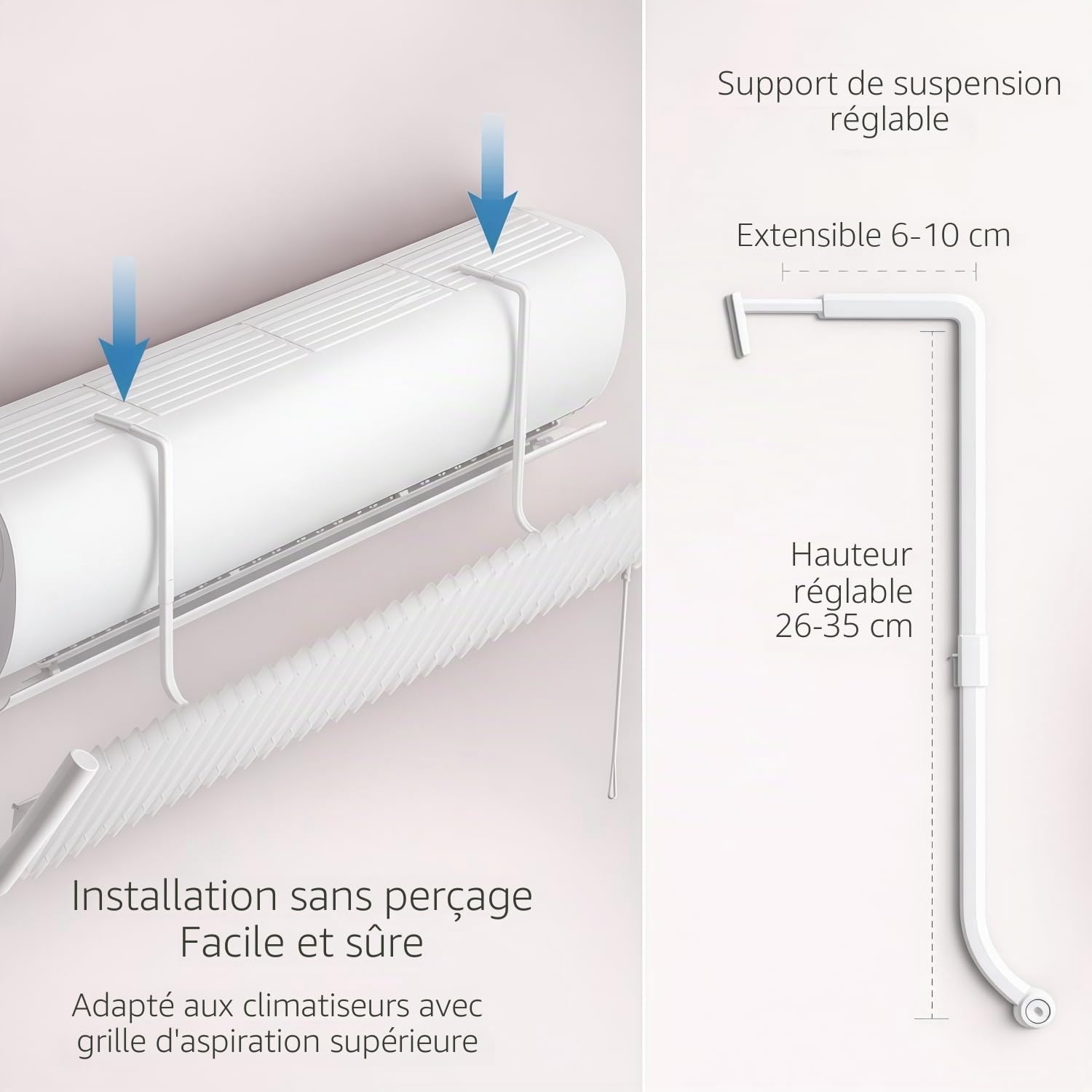  Déflecteur Climatiseur Universel,Déflecteur Réglable Pour Climatiseur Métal Pare Brise Air Conditionné Anti Direct Blowing Déflecteur Bouclier De Climatiseur Froid Pour La Maison