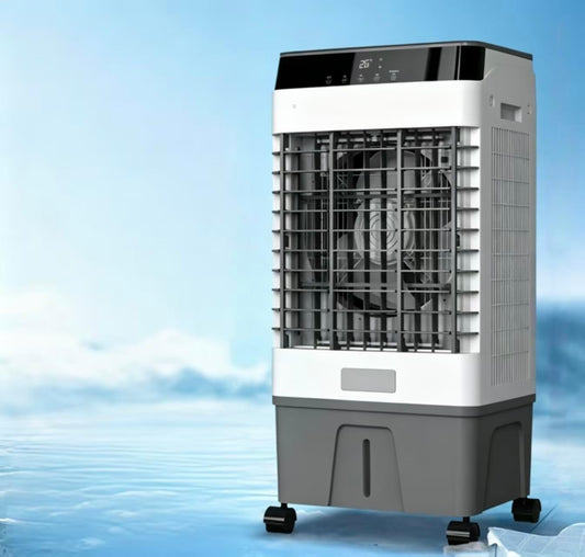 GENERIC Refroidisseur D'air évaporatif Portable, Refroidisseur De Marais De Réservoir D'eau 40L Avec Télécommande, Ventilateur De Plancher De 3 Vitesses, Oscillant à 120 ° Pour Le Refroidissement De Bureau Ex