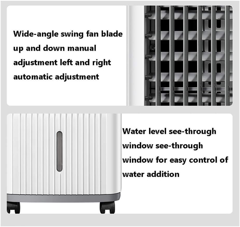  Refroidisseur D'air Pour Bureau à Domicile Refroidisseur D'air Portable 7L, Climatiseur Portable 10 000, 3 Vitesses De Ventilateur, 3 Vitesses De Ventilateur, Minuterie De 24 Heures, Télécommande