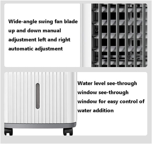  Refroidisseur D'air Pour Bureau à Domicile Refroidisseur D'air Portable 7L, Climatiseur Portable 10 000, 3 Vitesses De Ventilateur, 3 Vitesses De Ventilateur, Minuterie De 24 Heures, Télécommande