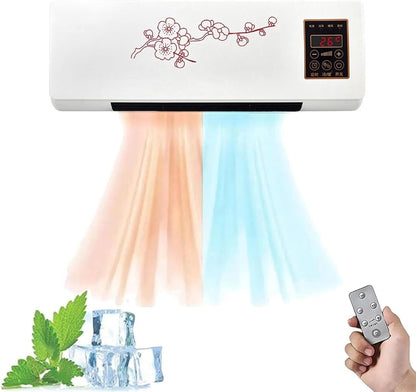  Climafy Climatisation Murale Portable Avec Chauffage Et Ventilateur, Unité Compacte Mini Split Sans Perçage, Fonctionnement Silencieux 30dB, Télécommande Intelligente Pour La Maison Et Le Bureau, écon