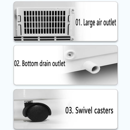  Climatiseur Portable Unités Intelligentes Intelligentes Avec Déshumidificateur De Refroidissement Intégré Et Modes De Ventilateur Pour La Pièce Jusqu'à 350 Sq.ft, Conditionneur Télécommande Kit D'inst