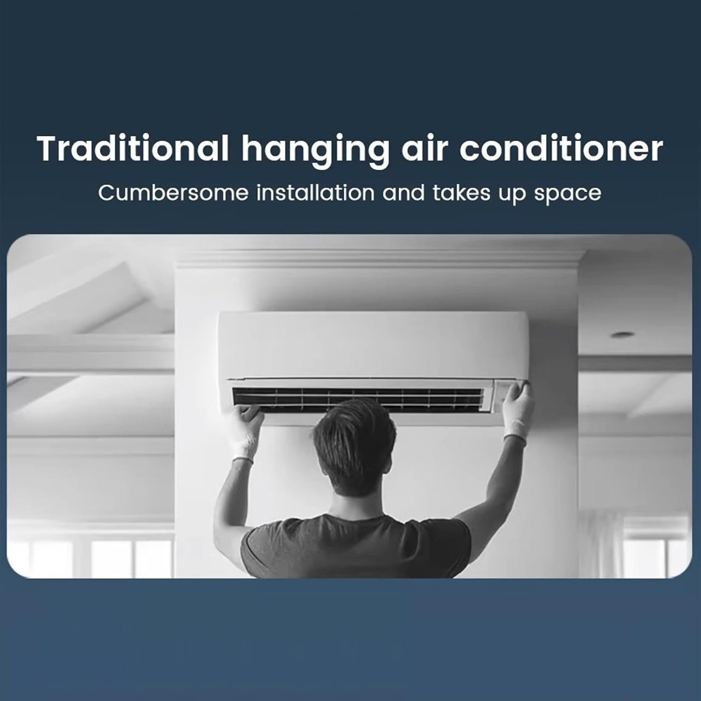  Ventilateur AC Pour Chambre | Ventilateur Rafraîchissant Climatiseur,Rafraîchisseur D'Air Charge Sans Fil Trois Vitesses Pour Maison Bureau Voyage Camping Salle De Bain Intérieur Extérieur