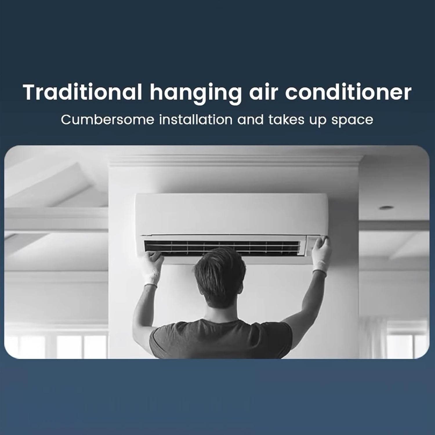  Ventilateur AC Pour Chambre | Ventilateur Rafraîchissant Climatiseur,Rafraîchisseur D'Air Charge Sans Fil Trois Vitesses Pour Maison Bureau Voyage Camping Salle De Bain Intérieur Extérieur