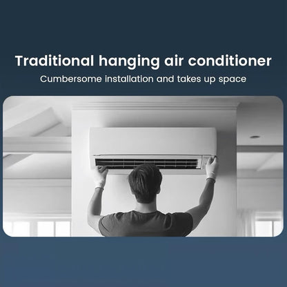  Ventilateur AC Pour Chambre | Ventilateur Rafraîchissant Climatiseur,Rafraîchisseur D'Air Charge Sans Fil Trois Vitesses Pour Maison Bureau Voyage Camping Salle De Bain Intérieur Extérieur