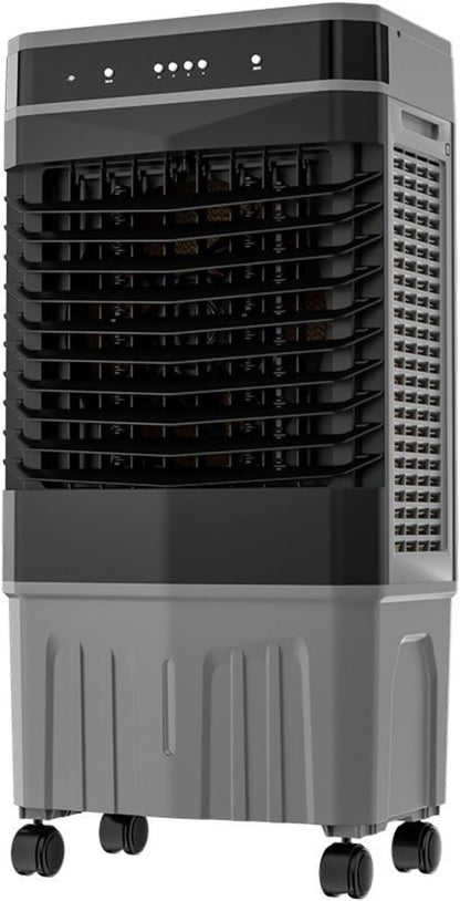 GENERIC Refroidisseur D'air évaporatif Portable Avec Télécommande, 3 Vitesses Et Modes, 12H Minuterie, 4 Packs De Glace, Oscillation à 120 °, Ventilateur De Refroidissement Silencieux Pour Le Garage De Maison