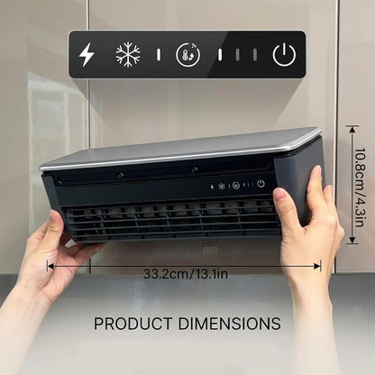  Unité De Climatisation Murale Avec Télécommande, Semi-conducteur Portable Refroidisseur Et Humidificateur, 6000mAh Batterie Silencieuse Mini Ventilateur Pour Bureau à Chambre à Coucher, Dispositif De