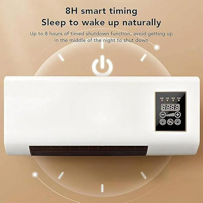  Climafy Climatisation Murale Portable Avec Chauffage Et Ventilateur, Unité Compacte Mini Split Sans Perçage, Fonctionnement Silencieux 30dB, Télécommande Intelligente Pour La Maison Et Le Bureau, écon