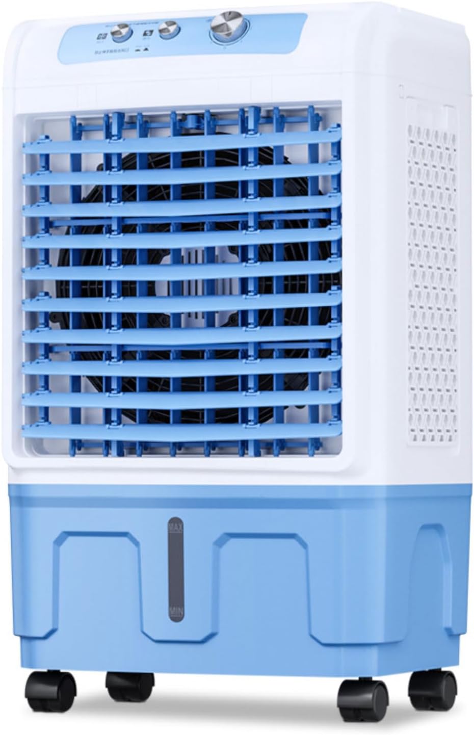GENERIC Climatiseur Portable Avec Ventilateur à 3 Vitesses, Réservoir D'eau Extra Large, Oscillation à 120° Et Compartiment à Glace. Refroidisseur D'air Par évaporation Pour Chambre, Cuisine Et Autres Pièces.
