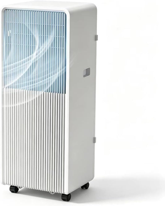  Portable AC Unit 10000 BTU, Refroidit Les Chambres à 500 Pieds Carrés.Déshumidificateur Et Ventilateur économe En énergie Avec Télécommande.Murmire En Mode De Sommeil Silencieux Pour La Chambre à Couc