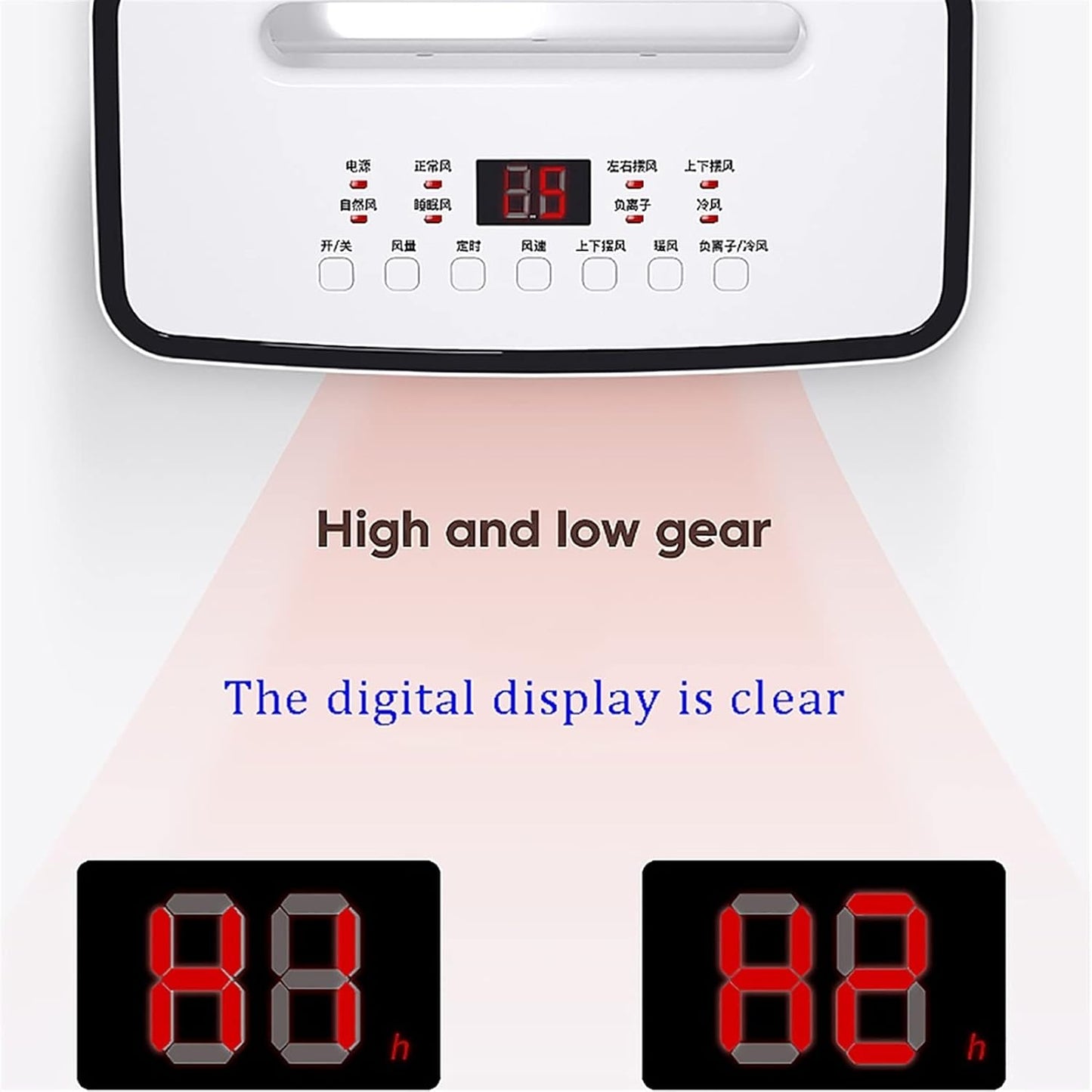  Refroidisseur évaporatif Portable - Unité De Refroidissement Par évaporation Portable Avec Télécommande, Efficace Sur Le Plan énergétique Pour La Maison, Flux D'air Réglable, Conception Légère Et Comp