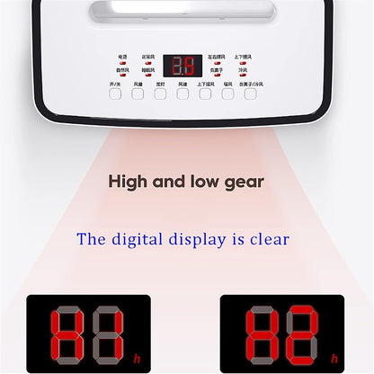 GENERIC Refroidisseur D'air Portable Avec Ventilateur D'évaporation à Distance, éconnergétique Pour Le Bureau à Domicile, Fonctionnement Calme 58dB, Vitesse Et Oscillation Réglables, Conception Légère Compact